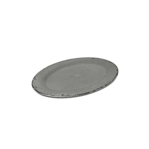 Prato Haus Oval Marselha 40,5X28,4X1,6cm Cinza 57732/019