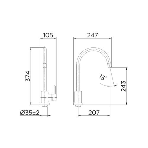 Misturador Docol Cozinha Monocomando Monet Cromado 00417506