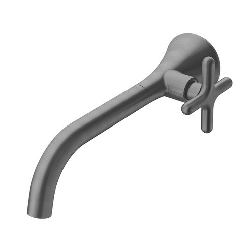 Torneira Docol Lavatório Parede Liss Grafite Escovado 922270