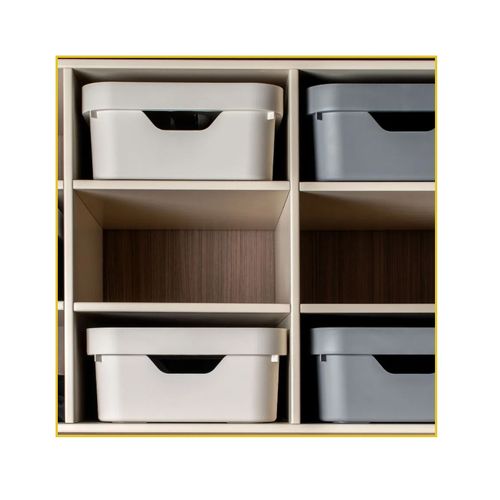 Caixa Ou Cube Organizador com Tampa 36,5X27,5X13 CC350 M Verde Eucali