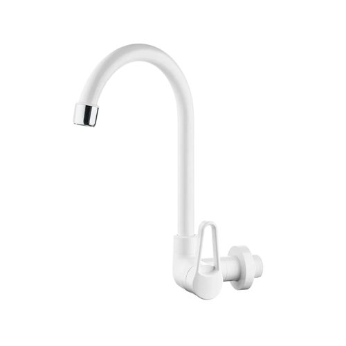 Torneira Herc Cozinha Parede Bica Movel Quartzo Branco 2970