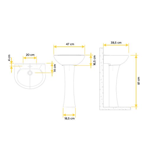 Coluna Celite Eco Branca 71201