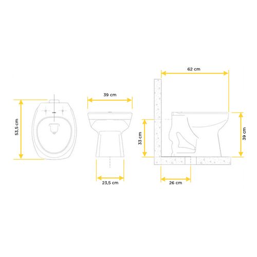 Bacia Incepa Thema Plus 48 Cinza Platina 1253010480100