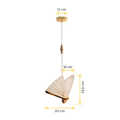 Arandela Gmh Wing Led 5W Gold P