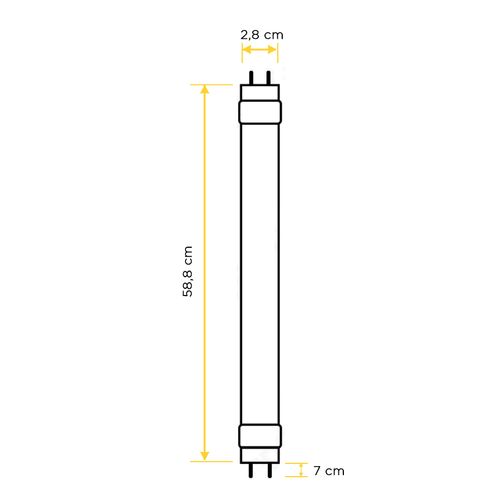 Lampada Cristallux Led Tubular 60cm 9W 6000K 910LM 33418 Normat