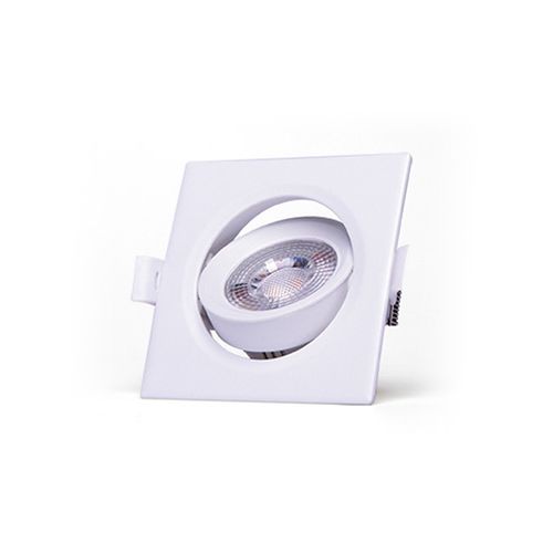Spot Taschibra 9x9x2,7Cm Led 5W 3000K Quadrado 15090193