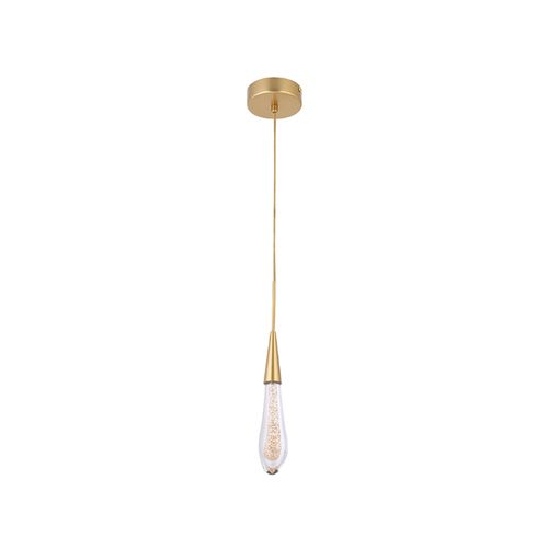 Pendente Nordecor Led Leah 3W 3000K Dourado 2409