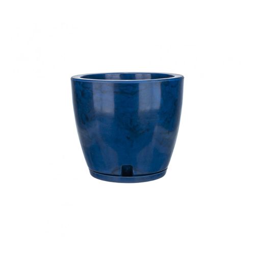 Vaso Floridis Amsterda Marmorato 27X28 Azul 10160519