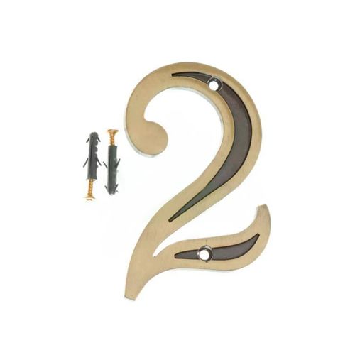 Numero Resisdencial Mundial Latonado Oxidado 661208 - 2.