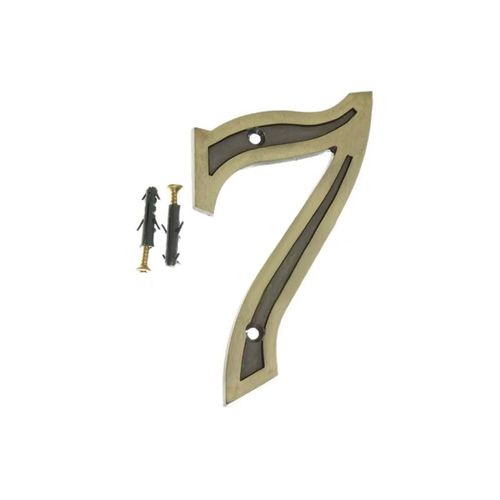 Numero Resisdencial Mundial Latonado Oxidado 661708 - 7.
