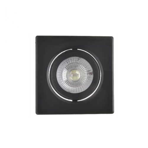 Spot Luminatti 9,1x9,1x4,6Cm Led Preto Quadrada 5W 4000K LM2533