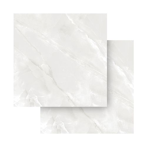 Piso Porcelanato Helena 82X82 Felicita Bianco Polido HPO 820128