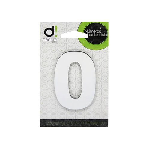 Numero Residencial Decore Espelhado Cromado 15cm - 0
