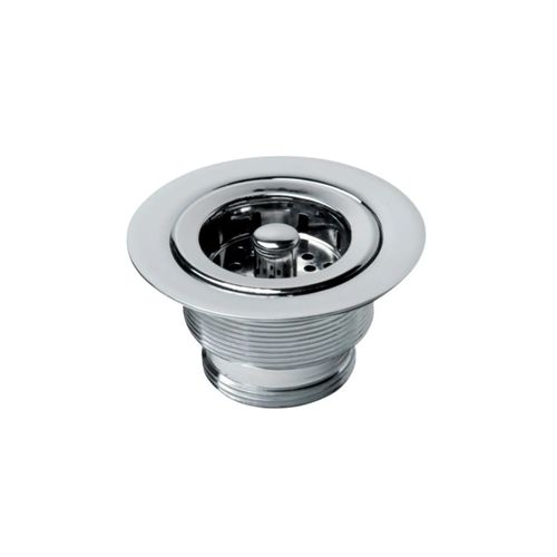 Valvula Incepa Cozinha 3.1/2X1.1/2 com Cesta Metal Cromado B5005LACRB