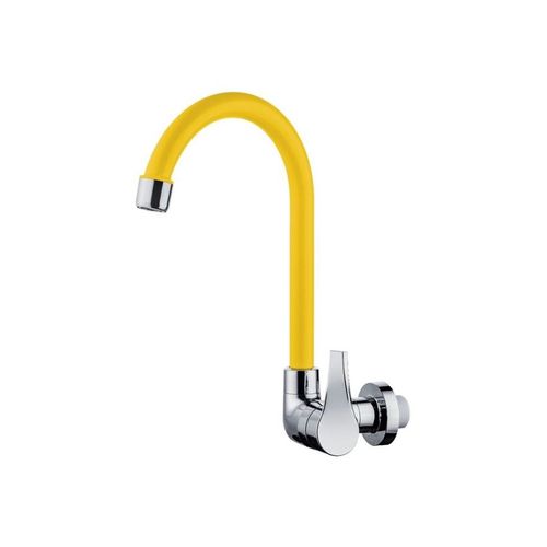 Torneira Herc Cozinha Parede Bica Movel Twist Amarelo 2942