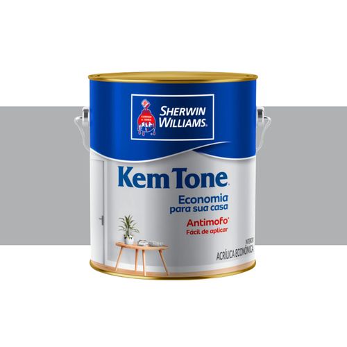 Tinta Sherwin Williams Kemtone Fosco Cinza Barbatana 3,6 Litros 272801