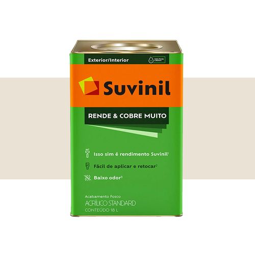 Tinta Suvinil Rende e Cobre Muito Fosco Algodão Egípcio 18 Litros 5084271
