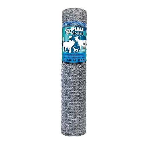 Tela Morlan Hexagonal Piau 3 BWG 16X1,5X50m Porco 236