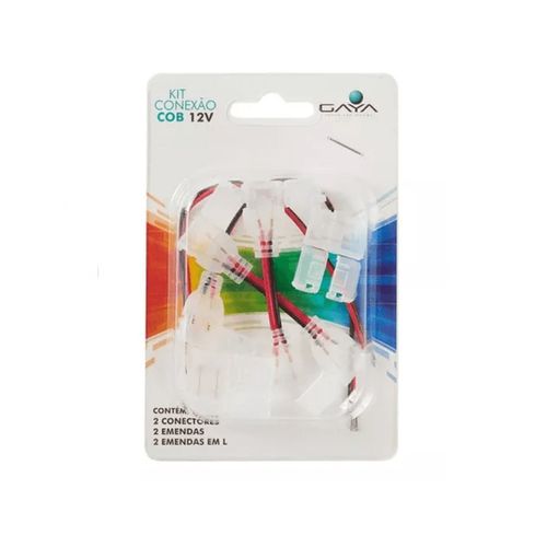 Kit Gaya para Fita Cob IP65 Bivolt Plug3/ Terminal/Emenda /Abra
