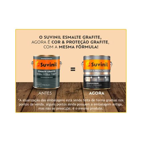 Tinta Suvinil Esmalte Grafite Fosco Claro 3,6 Litros 53404322