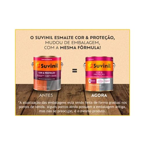 Tinta Suvinil Esmalte Cor e Proteção Brilhante Verde Folha 0,9 Litros 53377981