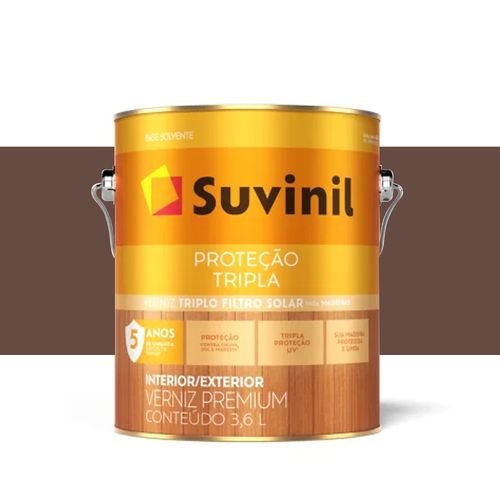 Verniz Suvinil Tripla Proteção Brilhante Mogno 3,6 Litros 53388528