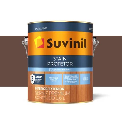 Verniz Suvinil Stain Protetor Mogno 3,6 Litros 53387839