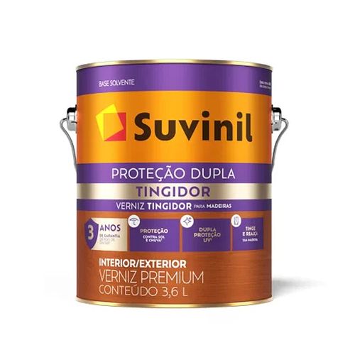 Verniz Suvinil Tinge e Protege Brilhante Mogno 3,6 Litros 57358918