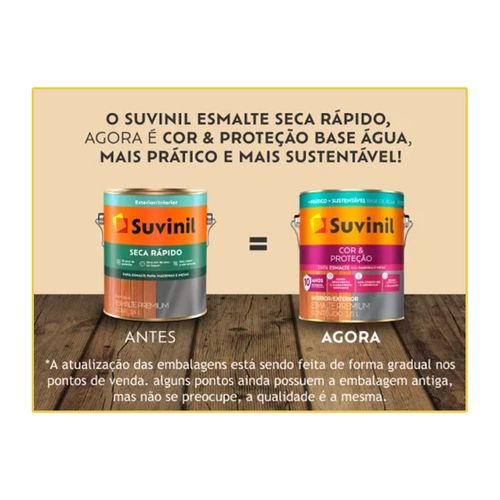 Tinta Suvinil Esmalte Seca Rapido Brilhante Branco 0,9 Litros  53703721