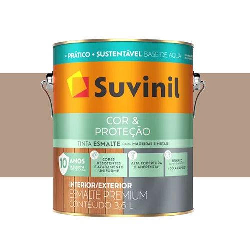 Tinta Suvinil Esmalte Seca Rapido Brilhante Tabaco 3,6 Litros 53698898