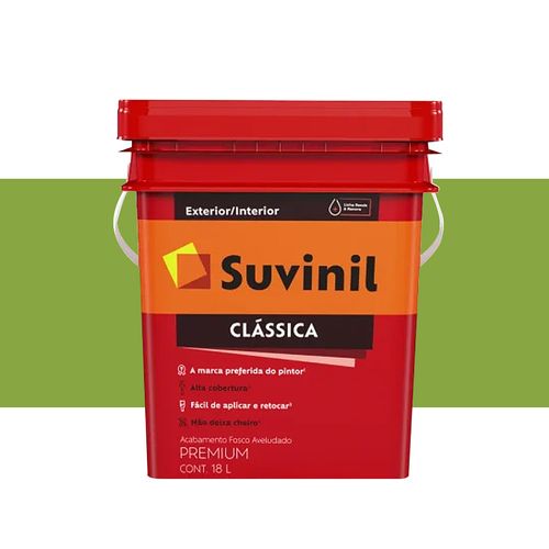 Tinta Suvinil Clássica Fosco Capim Limão 18 Litros  50143940