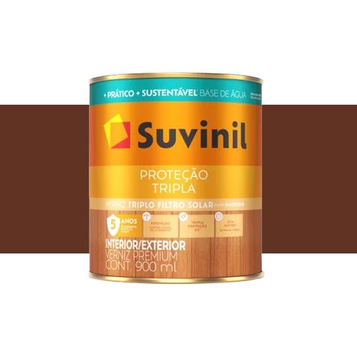 Verniz Suvinil Base Agua Brilhante Imbuia 0,9 Litros  50347963