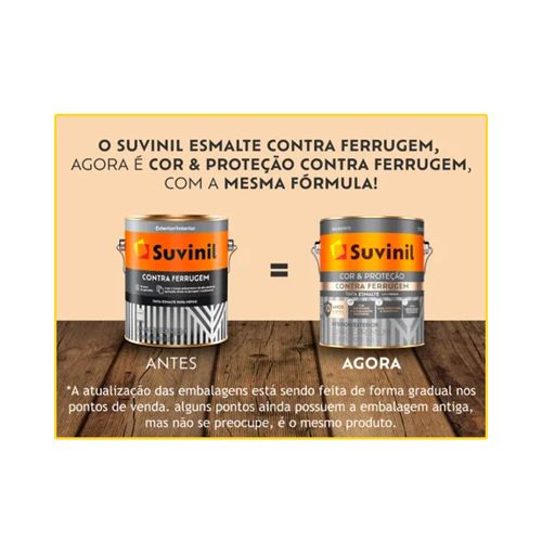 Tinta Suvinil Esmalte Contra Ferrugem Brilhante Verde Colonia 3,6 Litros 50581433