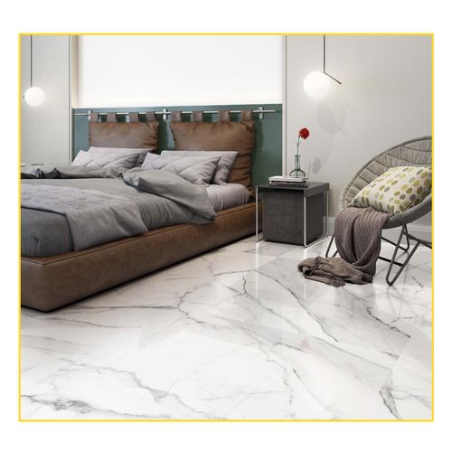 Piso Porcelanato Savane 71X71 Calacatta Polido