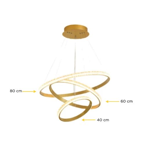 Pendente GMH Andromeda 180 Led 113W Gold