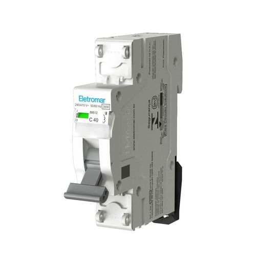 Disjuntor Eletromar Din Mono Curva C 40A MW140E