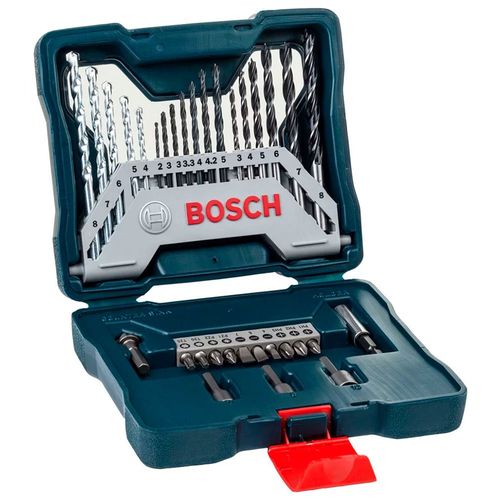 Furadeira Bosch Impacto GSB 450 RE 127V com Kit X-Line 34 Peças 0615A001NW-000