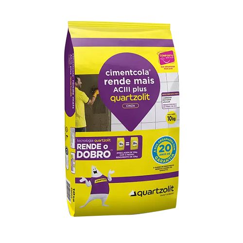 Argamassa Quartzolit Cimentcola Rende Mais Ac3 Plus