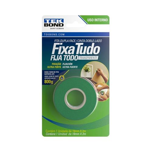 Fita Tek Bond Dupla Face Acril Int 19mmx2m 21121019202