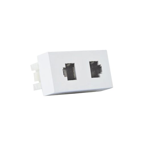 Modulo Romazi Canoa Tomada RJ11 Branco 8502