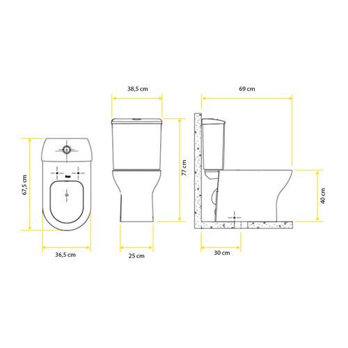 Caixa Descarga Roca Nexo Duplo Acionamento 3/6 Litros Onix B341437648