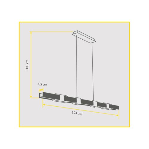Pendente Orluce Passant Ii 26W Led Pt Dourado 3000K OR2145