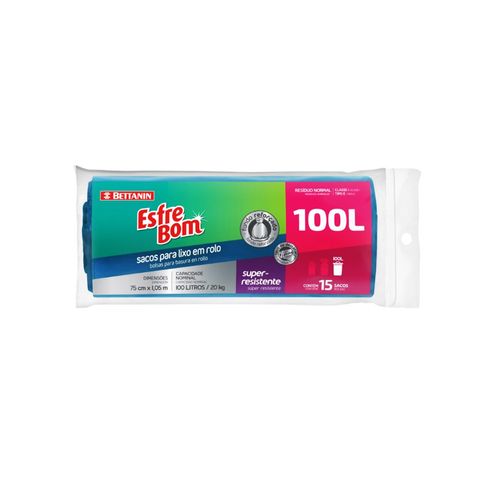 Saco Esfrebom Saco para Lixo 100 Litros 1X12 Bt308