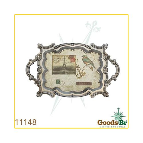Bandeja Goods 72X44cm Bird Paris Madeira 11148