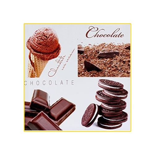 Tela Goods 40X40cm Chocolate e Sorvete Preto 12365