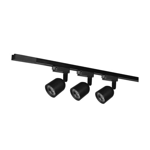 Kit Trilho Avant Elegance 3x7W AM3000K Preto Trilho 1 Metro 251180579