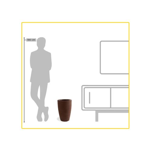 Vaso Vasap Cone Grafiato 45 Argila 5339