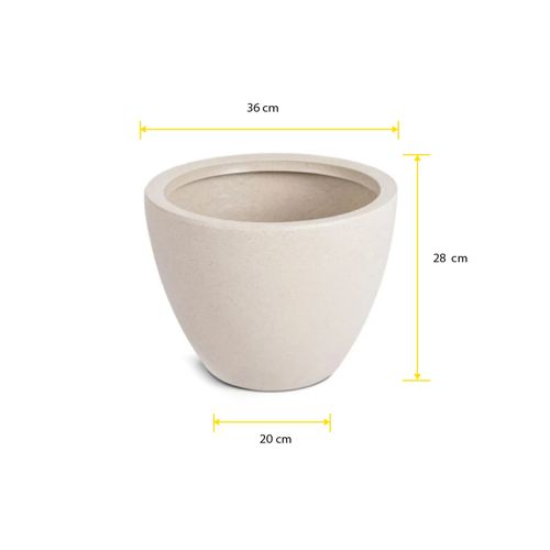 Vaso Vasap Cone Baixo Areia 9085