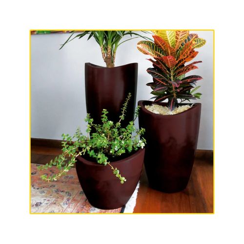 Vaso Palash Copacabana Baixo 30X23cm Rusty R.0380.030.023