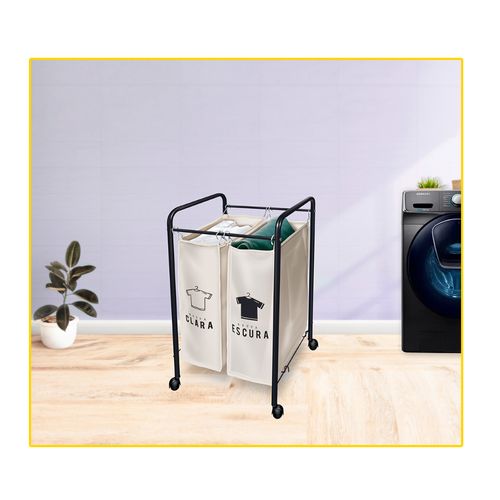 Organizador para Roupas com 2 Cesto Branco 551080